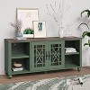Festivo Vintage Style 60" TV Stand for TVs up to 70" Green - 2 of 4