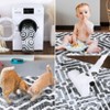 Washable Modern Geometric Rug Non Slip Low Pile Rug Throw Floor Cover Foldable Indoor Carpet for Living Room Bedroom - 4 of 4