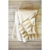 Georgiana Paraschiv Triangle Pattern Gold Sherpa Fleece Blanket - Deny Designs - 2 of 2