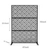 Freestanding Outdoor Privacy Screen,  Metal Decorative Privacy Screen Panels, for Climbing Plants, Ideal for Patio, Balcony, Deck - 3 of 4
