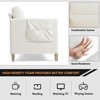GustoWave 79.5" Velvet Sofa Couch, Comfortable Solid Wood Frame 3-Seater Sofa, Soft Cushions, Sofa Couch for Living Room (Beige) - 4 of 4