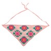Unique Bargains Knitted Triangle Bandana Pink Purple 2Pcs - 4 of 4