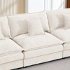 102'' Modular L-Shaped Sectional Sofa with Movable Ottoman, Chenille Upholstery, and DIY Combination - 4 of 4