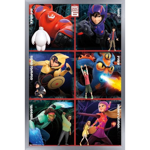 Trends International Disney Big Hero 6 - Heroes Framed Wall Poster