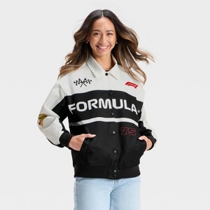 Women's F1 Graphic Jacket - Black/White - 1 of 3