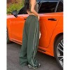 Coolmee Women Baggy Track Pants Casual Elastic Waist Wide Leg Parachute Jogger Sweatpants - 3 of 4