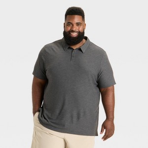 Men's Striped Pique Polo Shirt - All In Motion™ - 1 of 3