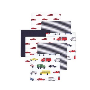 Little Treasure Hudson Baby Boys Cotton Poly Flannel Receiving Blankets 7Pk Multipack - 1 of 2
