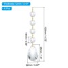 Unique Bargains Crystal Pendants Teardrop Beads for DIY Lamp Arts Crafts Decoration 6 Pcs - 2 of 4