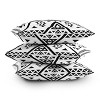 Nature Magick Southwest Geometric Bohemian Throw Pillow Black/White - Deny Designs - 3 of 3