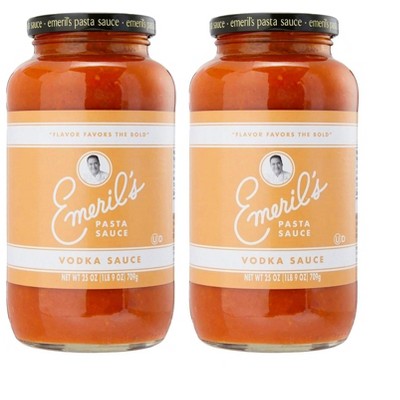 Emeril Lagasse 25 Oz, 2-PK, 4-PK and 6-PK Pasta Sauces : Arrabbiata, Vodka, Homestyle Marinara, Roasted Garlic, Tomato Basil (2-PK Vodka)