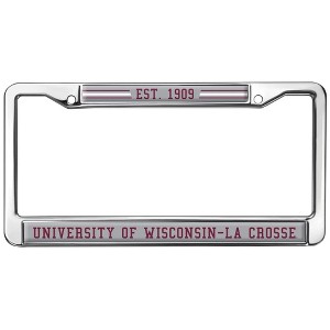 Wisconsin - La Crosse School Logo Full Size Standard License Plate Metal Frame - 1 of 4