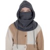 Anna-Kaci Winter Fleece Face Mask Balaclava Warm Neck Face Cover Hat Cap Hooded Scarf - 2 of 4
