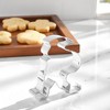 Unique Bargains Pastry Cutter Christmas Hat-Shaped Dishwasher Safe Stainless Steel Silver Tone 1Pcs - 2 of 4