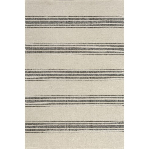 Lauren Liess X Rugs Usa - Bergamot Striped Cotton Indoor Area Rug, 5' X ...