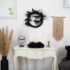 Nearly Natural 22” Halloween Black Cat and Bat Boo Twig Wreath - 4 of 4