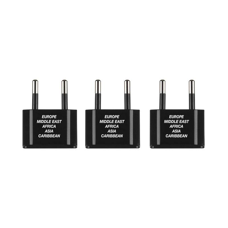 Travel Smart by Conair Continental Adapter Plug Set - 3pk: for International Travel