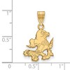 Black Bow Jewelry 14k Yellow Gold United States Air Force Academy Fighting Falcons NCAA Medium Pendant - 2 of 3
