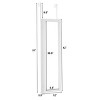 Tangkula LED Jewelry Cabinet Standing Armoire Organizer w/  Fine Edge Full Size Mirror - 3 of 4