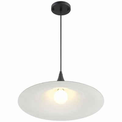 Costa Matte Black and White LED Pendant Light