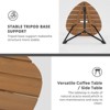 IULULU 3-Piece Outdoor Bistro Set, All-Weather Woven Rope Patio Furniture with Cushions & Table - 3 of 4