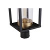 Craftmade Lighting Neo 1 - Light Post Light in  Midnight/Satin Brass - 3 of 4