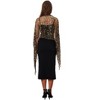INSPIRE CHIC Women's Sequin Shawls and Wraps for Evening Dresses Fringed Sparkly Scarf 1Pc - 2 of 4