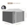 7.5 x 8.5 FT Metal Outdoor Storage Shed, Heavy-Duty Waterproof Garden Shed with Updated Frame Floor - 2 of 4