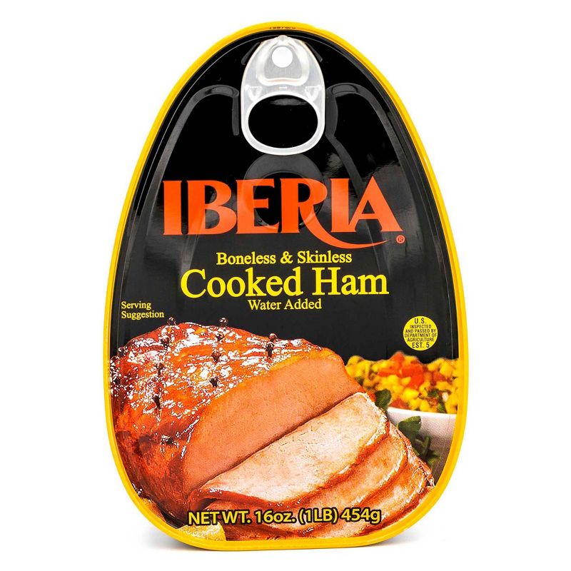 Iberia Boneless &#38; Skinless Cooked Ham - 16oz, 1 of 3