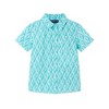 Andy & Evan  Toddler Aqua Geo Shark Short Sleeve Buttondown Shirt Set - 3 of 4