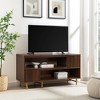 Modern Fluted Door Extendable TV Stand for TVs up to 50" - Saracina Home - 2 of 4