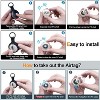 4Pack for Airtag Holder IPX8 Waterproof for Apple Air Tags with Keychain,Shockproof GPS Cover - 4 of 4