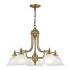 Livex Lighting North Port 5 - Light Chandelier in  Antique Brass - 4 of 4