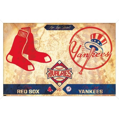 MLB House Divided Mat - Yankees / Red Sox