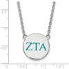 Black Bow Jewelry Sterling Silver Zeta Tau Alpha Greek Life Necklace 18 Inch - 2 of 4