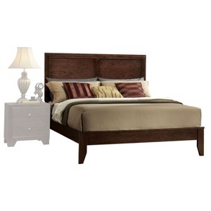 Madison Eastern King Bed-Espresso-Acme, Brown