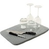 LunaLulinlk Dish Drying mat, 18" x 12", Gray - 2 of 4