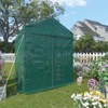 EAGLE PEAK 8x6 Walk in Shade Cloth Cover Greenhouse with Mesh Cover, Roll up Doors, Green - 2 of 4