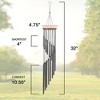 Sorbus Wind Chimes - Tubular Decorative Outdoor Garden Accent with Soothing Musical Bell Sounds - Great for Memorial, Home, Deck, Patio, or Garden - 4 of 4