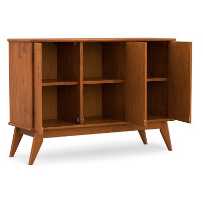 WyndenHall Tierney SOLID HARDWOOD 50 inch Wide Rectangle Mid Century Modern 3 Door Sideboard Buffet in Teak Brown — фото 3