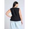 ELOQUII Split Hem Suiting Vest - 3 of 4