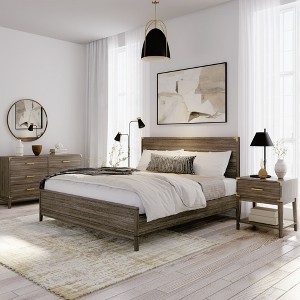 Plank+Beam Solid Wood Contemporary  King Size Platform Bed - 1 of 4