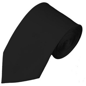 Men's Solid Color Slim 2.75 Inch Wide And 58 Inch Long Neckties - 1 of 4