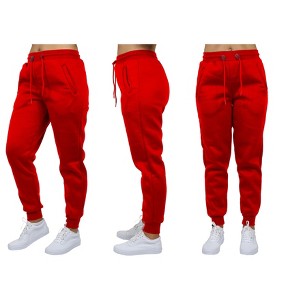 Galaxy By Harvic Women's Loose Fit Fleece Jogger Sweatpants - 1 of 2