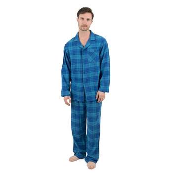 Leveret Mens Two Piece Flannel Pajamas