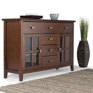 NicBex Modern 2-Doors Sideboard,Kitchen Storage Cabinets with 6 Drawers and 2 Glass Doors for Kitchen and Dining Room - 1 of 4