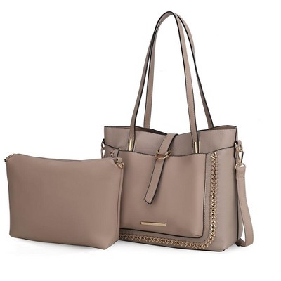MKF Collection Raya Vegan Leather Women’s Shoulder Bag with Crossbody Pouch by Mia K