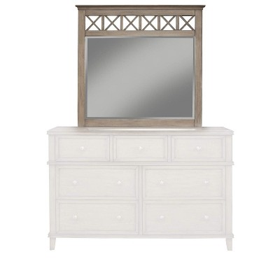 Alpine Furniture Potter Dresser Mirror, Standard, French Truffle