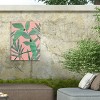 "Pink and Green Birds of Paradise I" Outdoor Canvas - 4 of 4