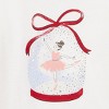 Carter's Just One You® Toddler Girls' 3pc Ballerina Christmas Tutu Long Sleeve Cotton Pajama Set - Red/White - 2 of 4
